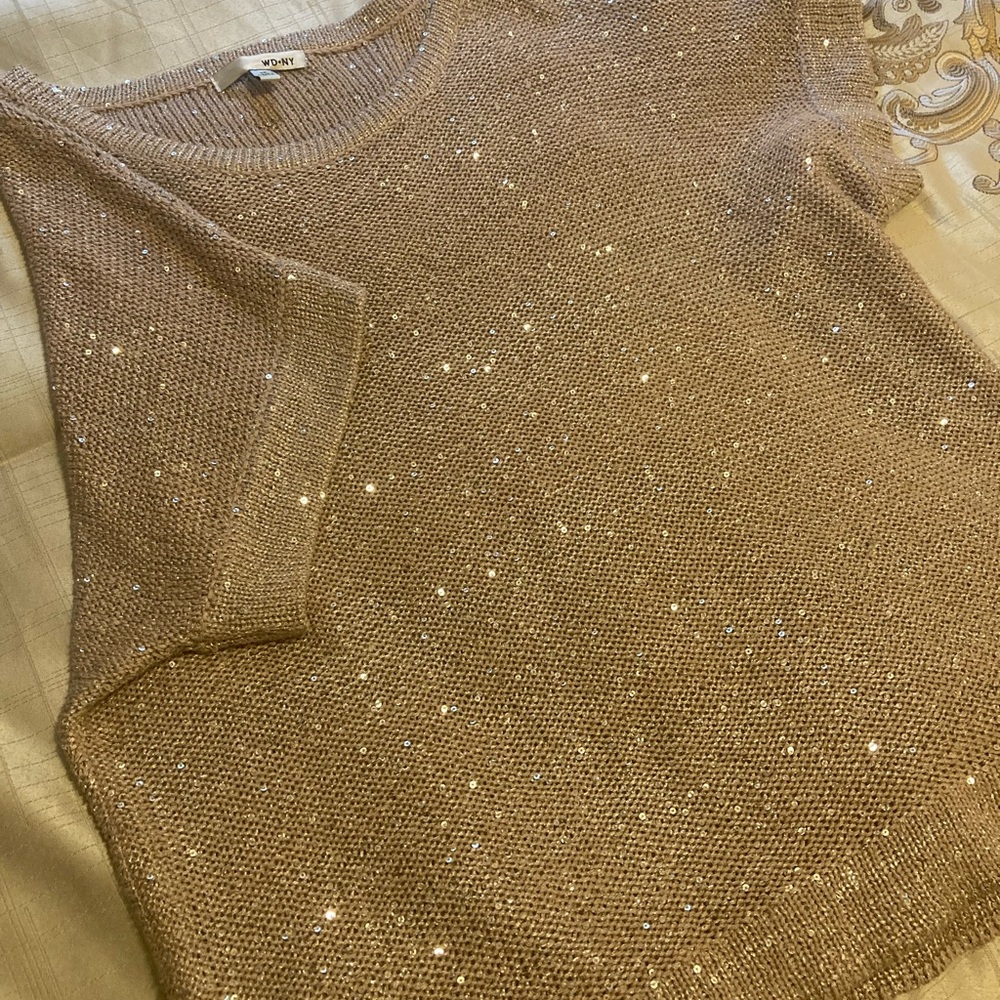 WD.NY Sparkle and shine classy sequin sweater